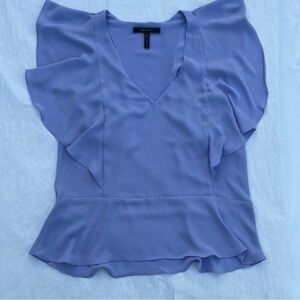 BCBG Maxaria lindley top light purple/periwinkle size small